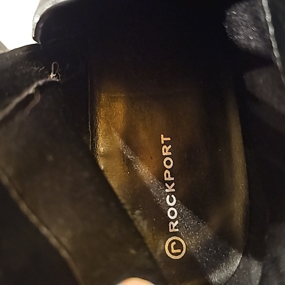 Rockport Womens Black Leather Ankle Boot 1.5" Heel - Picture 8 of 8